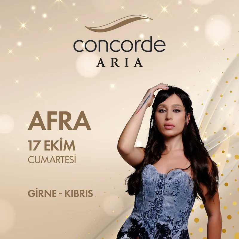 Afra gala afişi, 17 Ekim 2026 Cumartesi, Concorde Aria Hotel
