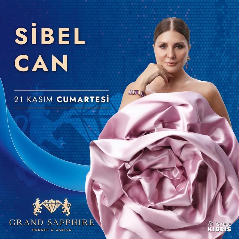 Sibel Can gala afişi, 21 Kasım 2026 Cumartesi, Grand Sapphire Resort Hotel