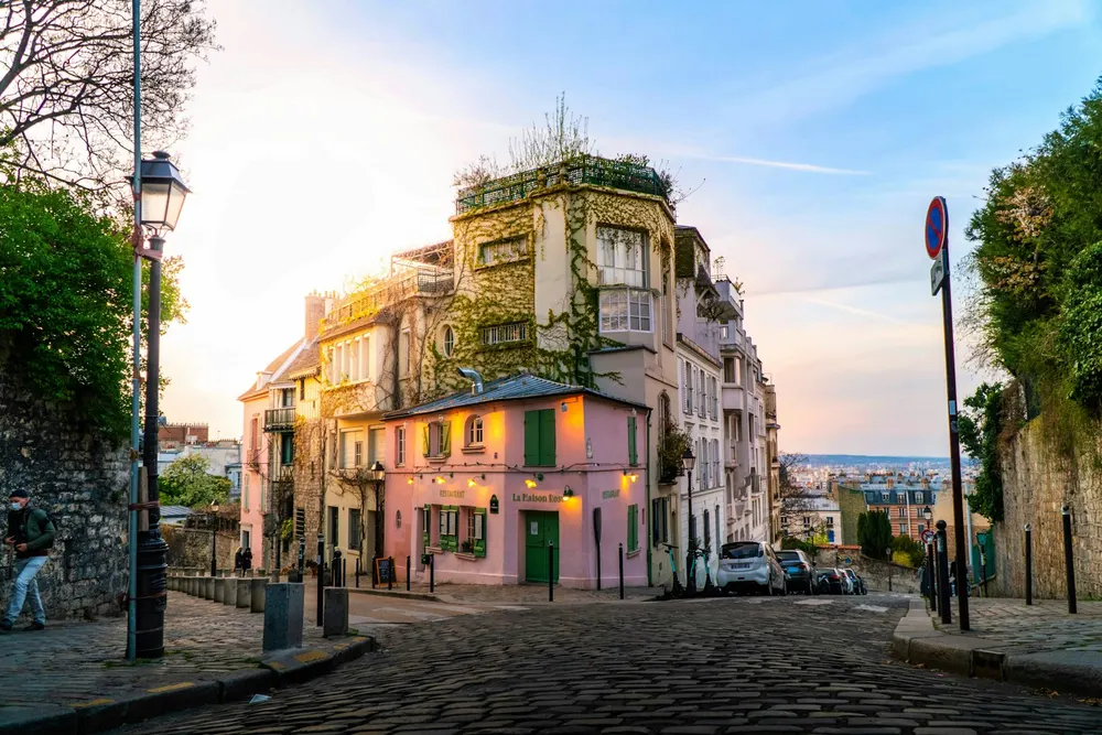 Montmartre merdivenlerinde