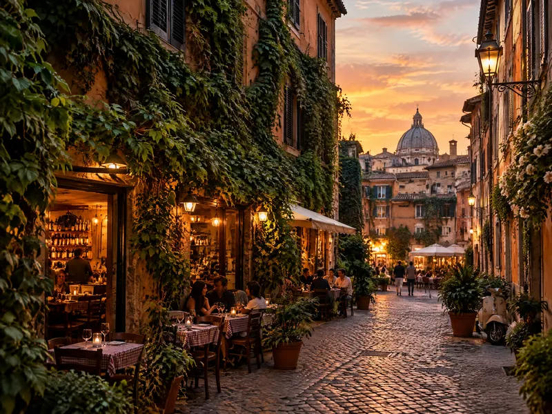 Trastevere'de masanız hazır