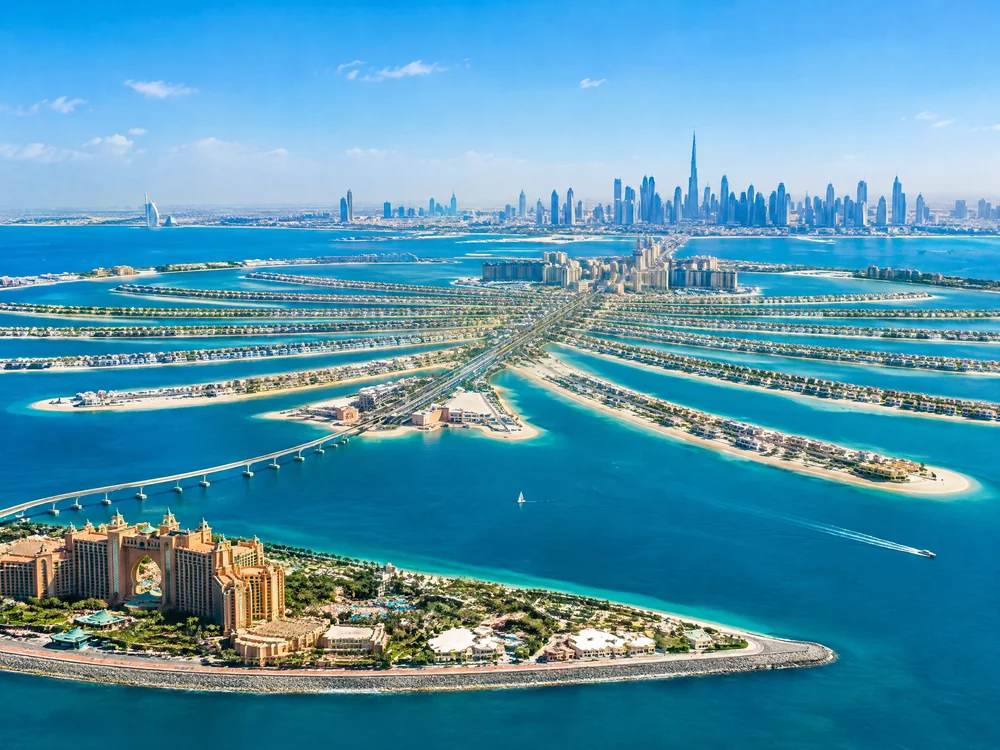 Palm View: Palm Jumeirah'ı yukarıdan görün
